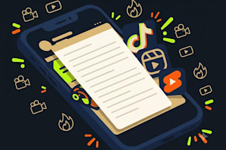 tiktok, instagram reels, or social media scripts for you