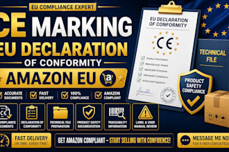 prepare eu declaration of conformity ce marking and amazon compliance document
