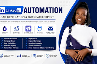 setup linkedin automation using dripify expandi amifox for lead generation