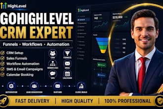 setup gohighlevel CRM setup sales funnels workflows gohighlevel automation