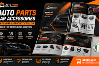 design auto parts car accessories product catalog automative ecommerce catalogue