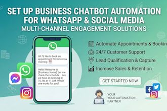 make a whatsapp or social media chatbot for business