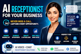 create ai receptionist for healthcare law firms and businesses