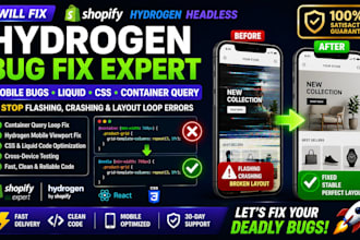 fix shopify hydrogen headless mobile bugs liquid css container query