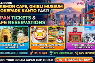 book pokepark kanto, pokemon cafe and ghibli museum tickets in japan fast
