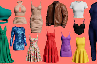 design 3d clothing clo3d, second life apparel, tank top and marvelous designer