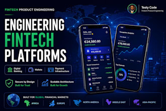 engineer secure fintech app, digital banking and payment app for africa, europe