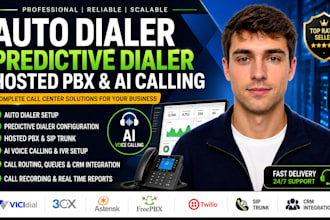 configure escrow dialer auto dialer predictive dialer hosted pbx ai calling USA