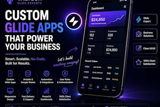 build a custom glide app, glide CRM and glide client portal