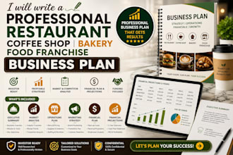 write a professional restaurant coffee shop bakery food franchise business plan
