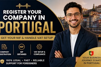 register your company in portugal, get your nif and handle vat setup