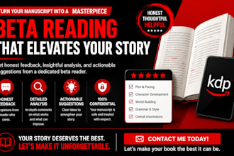 review your book and give expert feedback to improve it