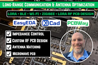 design lora rf pcb for long range communication with antenna optimization