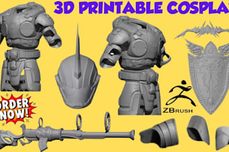 create custom 3d printable wearable cosplay armor 3d mask,helmet for 3d printing