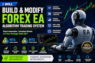 build and modify forex ea, algorithm trading system, trade copier