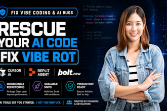fix vibe coding bugs, debug cursor ai, replit agent, and  bolt new projects