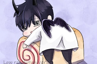 create chibi style character illustrations