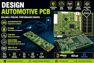 design automotive ecu pcb, can, lin, obd ii, ev bms and motor driver pcb