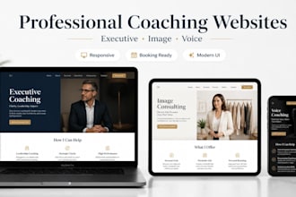 create executive coaching website, image coaching website, voice coaching site