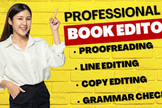 book editing romance book ebook editing, proofread business book grammar check