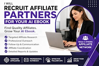 recruit affiliate partners to promote your ai ebook