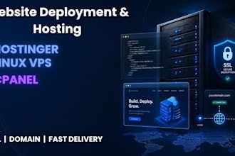 deploy your website to hostinger, cpanel, or any linux vps