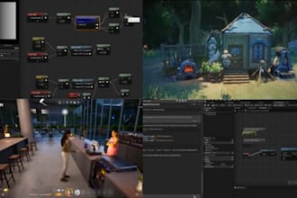 develop advanced unreal engine blueprints for ai, npc, game systems, mechanics