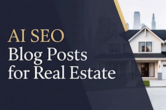 do ai SEO blog posts, articles content for real estate agents property business