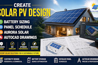 create solar pv design battery sizing panel schedule aurora solar autocad