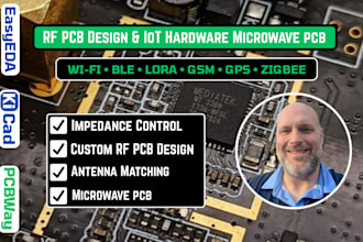create rf pcb design, antenna integration, hfss simulation and iot hardware