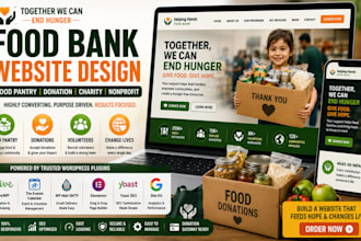 food bank website food pantry donation charity nonprofit volunteer website