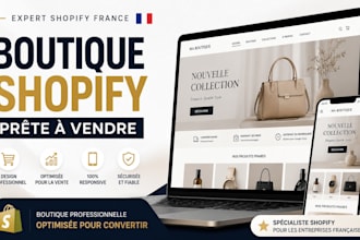 créer une boutique shopify professionnelle prete a vendre