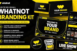 design a professional whatnot branding kit