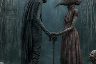 horror dark fantasy female male character desing