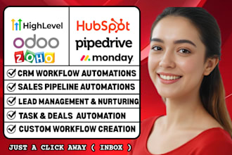 automate gohighlevel hubspot CRM zoho airtable lead nurturing followup pipelines