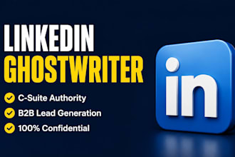 be your linkedin ghostwriter for executive personal branding