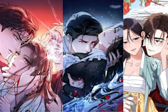 design anime light novel, manga, webnovel cover illustration