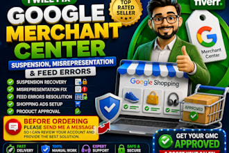 fix google merchant center suspension, misrepresentation, gmc errors