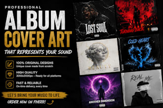 a unique album cover or music artwork