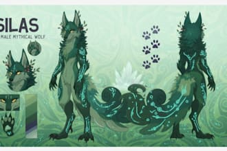 draw nsfw furry oc character illustration nsfw fursona ref sheet anthro sfw art