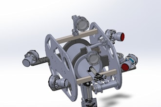 design a complete custom robot in solidworks with a detailed bom