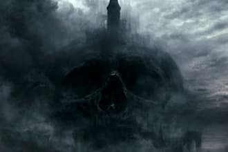 create an horror dark art illustration