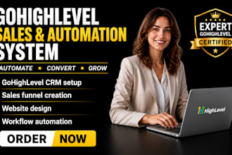 gohighlevel website, go high level CRM  automation ghl sales funnel expert