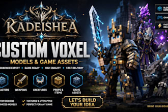 create custom hytale model blockbench model character and game assets