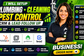 setup plumbing cleaning pest control hubspot jobber gorilladesk lead followup