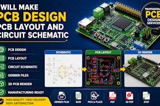 design pcb layout and circuit schematic using kicad