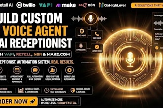 build an ai voice agent and ai receptionist with vapi, retell, n8n, make com