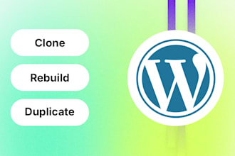clone, copy, or rebuild website into a modern wordpress website