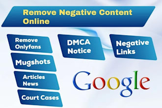 remove mugshots, delete negative links, deindex bad link from google search