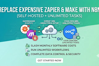 migrate your expensive zapier or make workflows to self hosted n8n